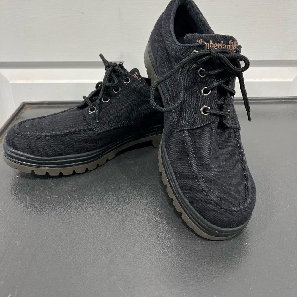 Timberland size 11 black lace up shoes